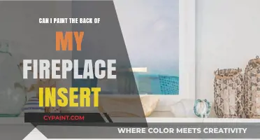 How to Paint the Back of Your Fireplace Insert