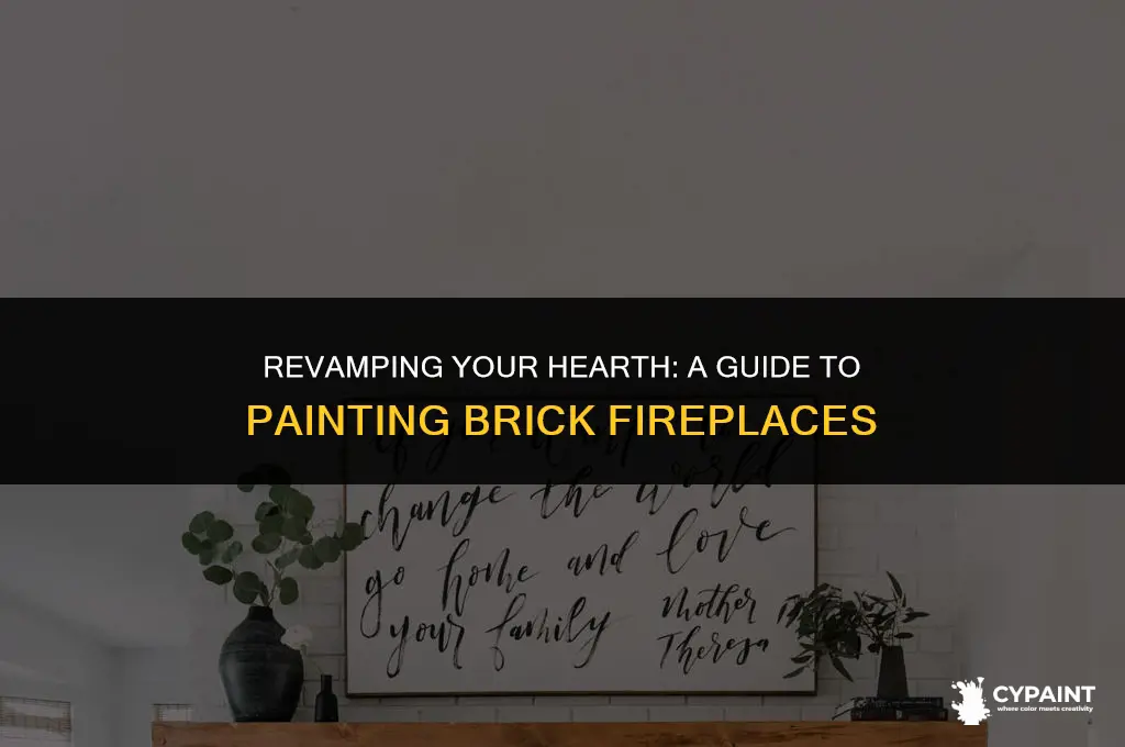 can i paint the brick around my fireplace