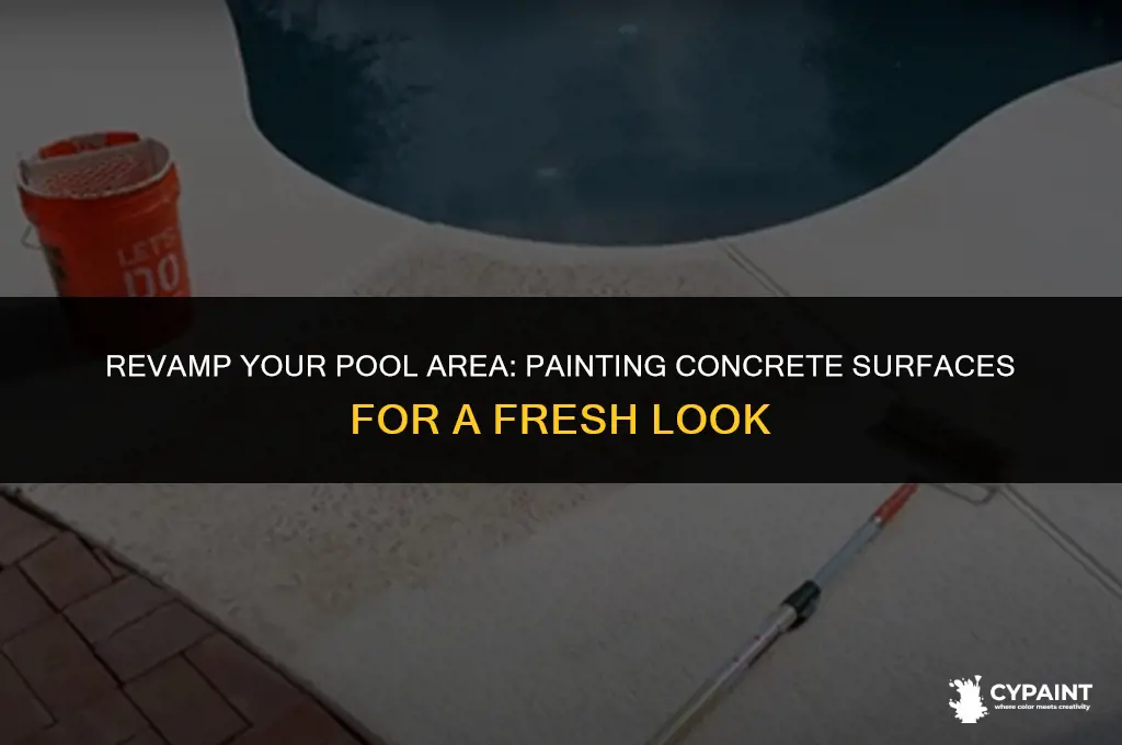 can i paint the concrete around my pool