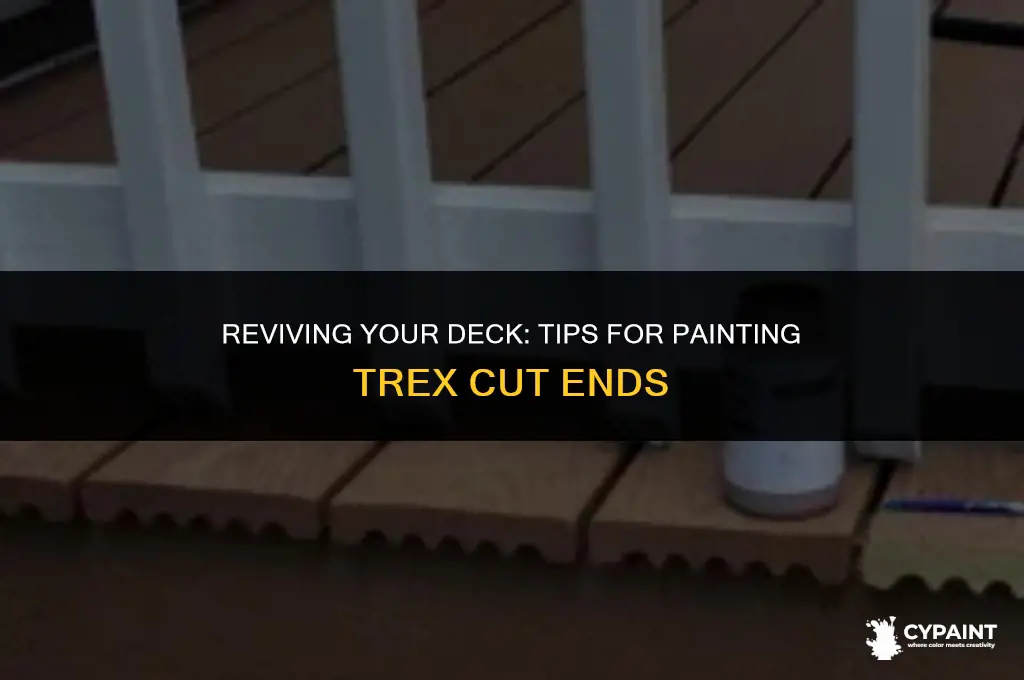 can i paint the cut ends of trex