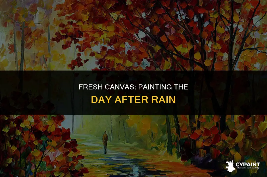 can i paint the day after it rains