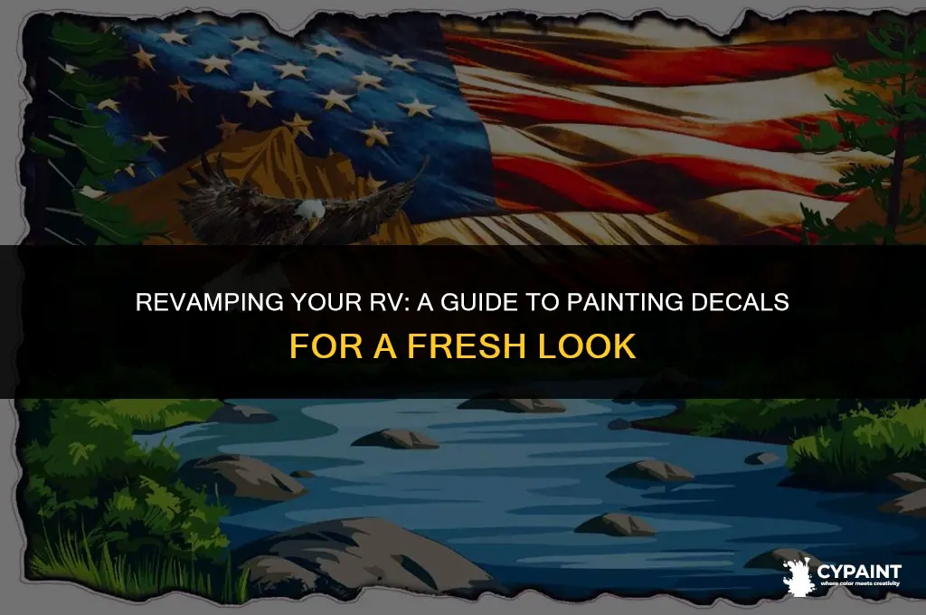 can i paint the decals on my rv