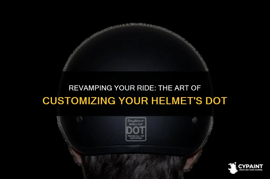 can i paint the dot on my helmet