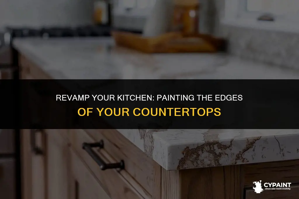 can i paint the edge of kitxhen counte