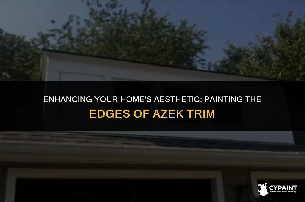 can i paint the edges of azek trim