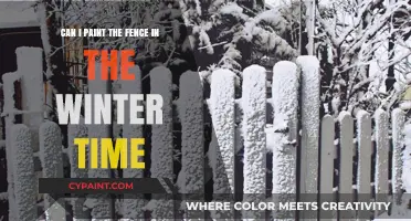 Winter Fence Painting: Can It Be Done?