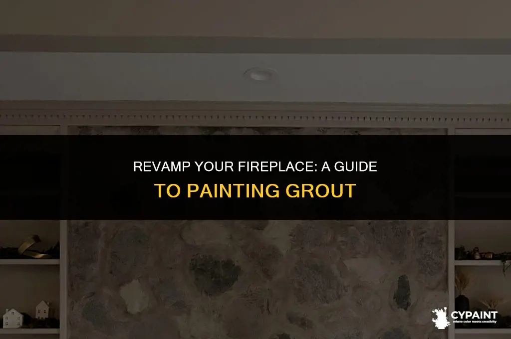 can i paint the grout on my fireplace