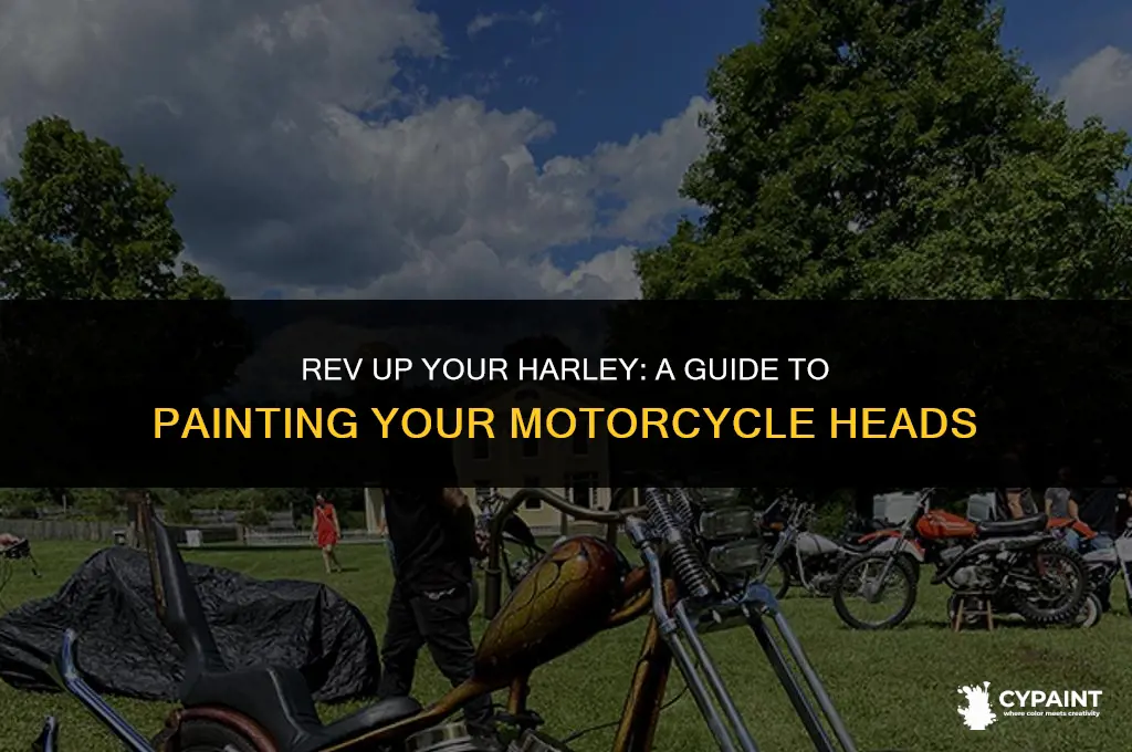 can i paint the heads on my harley