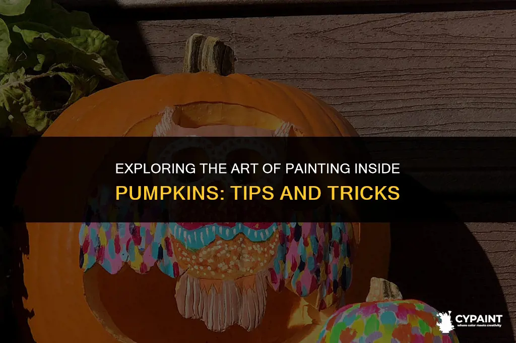 can i paint the inside of a pumpkin