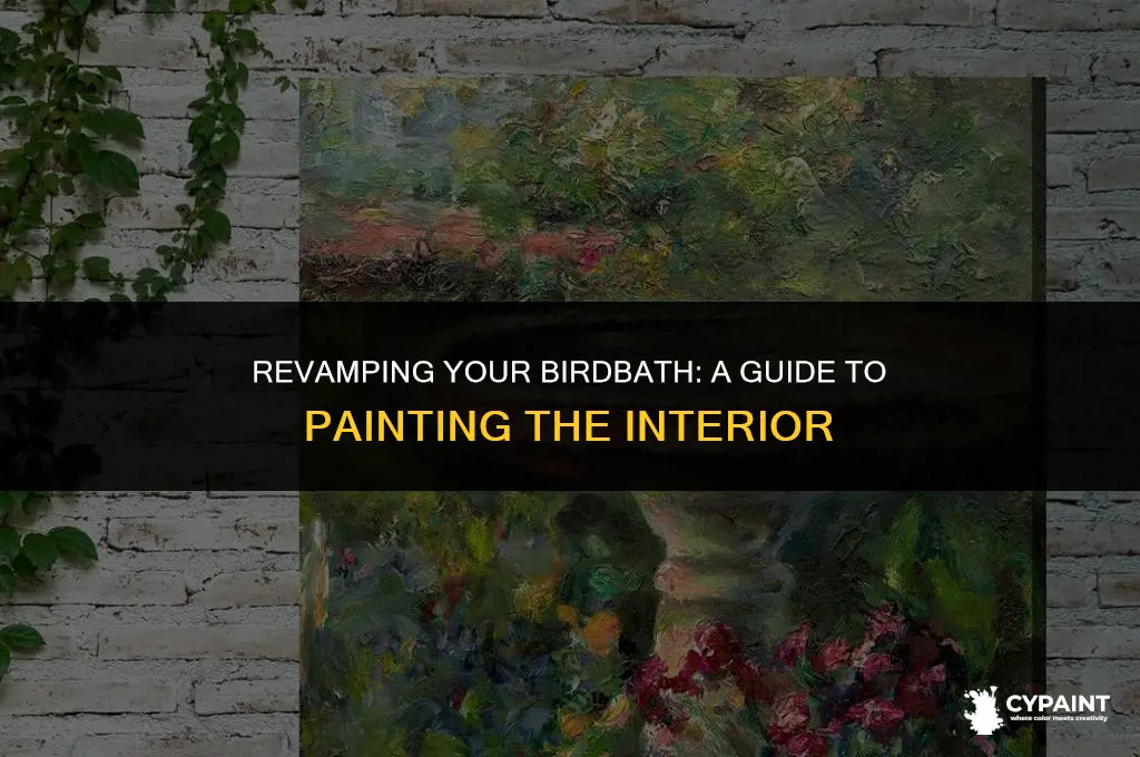 can i paint the inside of my birdbath