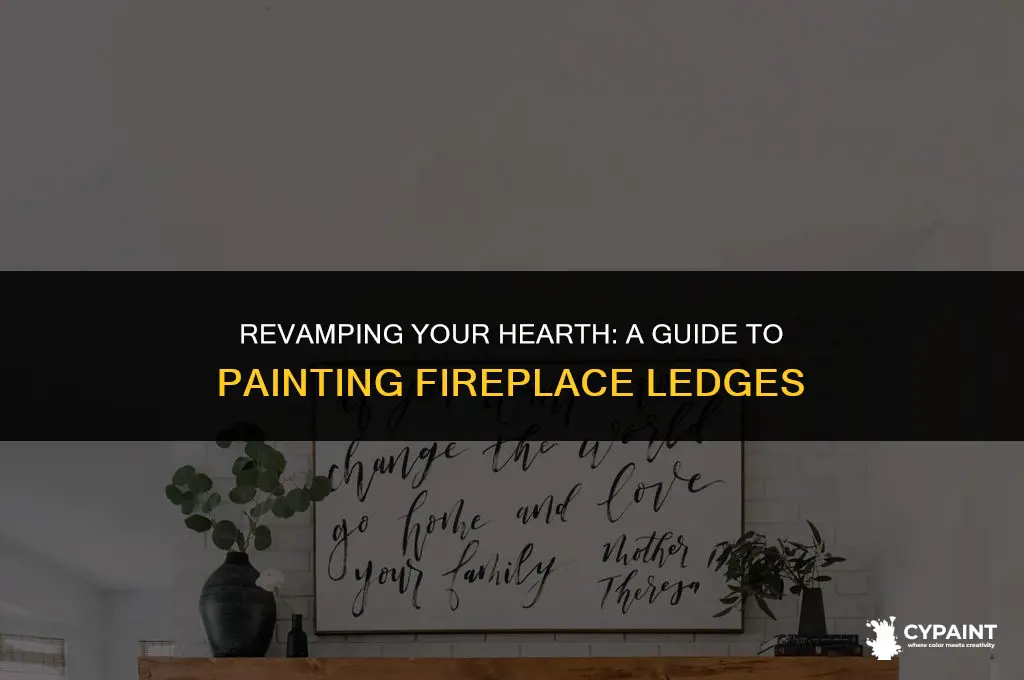 can i paint the ledge to my fireplace