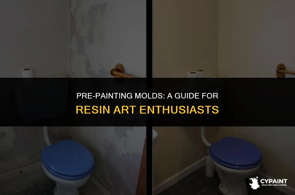 can i paint the mold before pouring resin