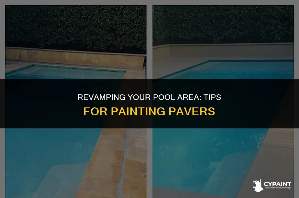 can i paint the pavers around my pool