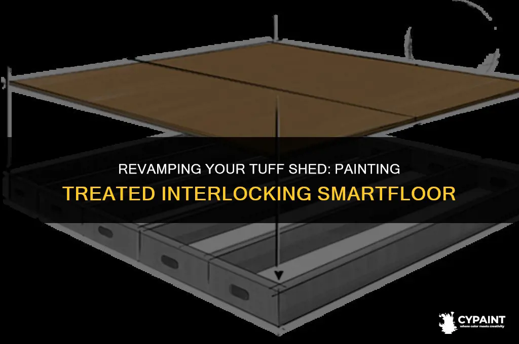 can i paint tuff shed treated interlocking smartfloor