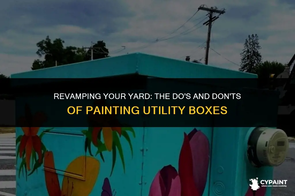 can i paint utility boxes in my yard
