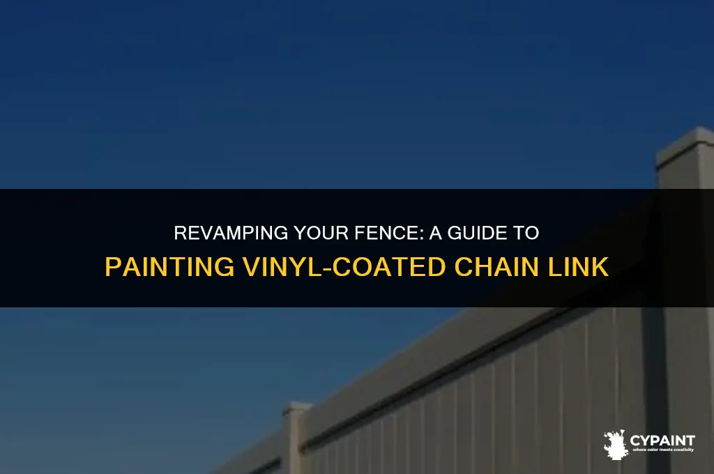 can i paint vinyl coated chain link fence