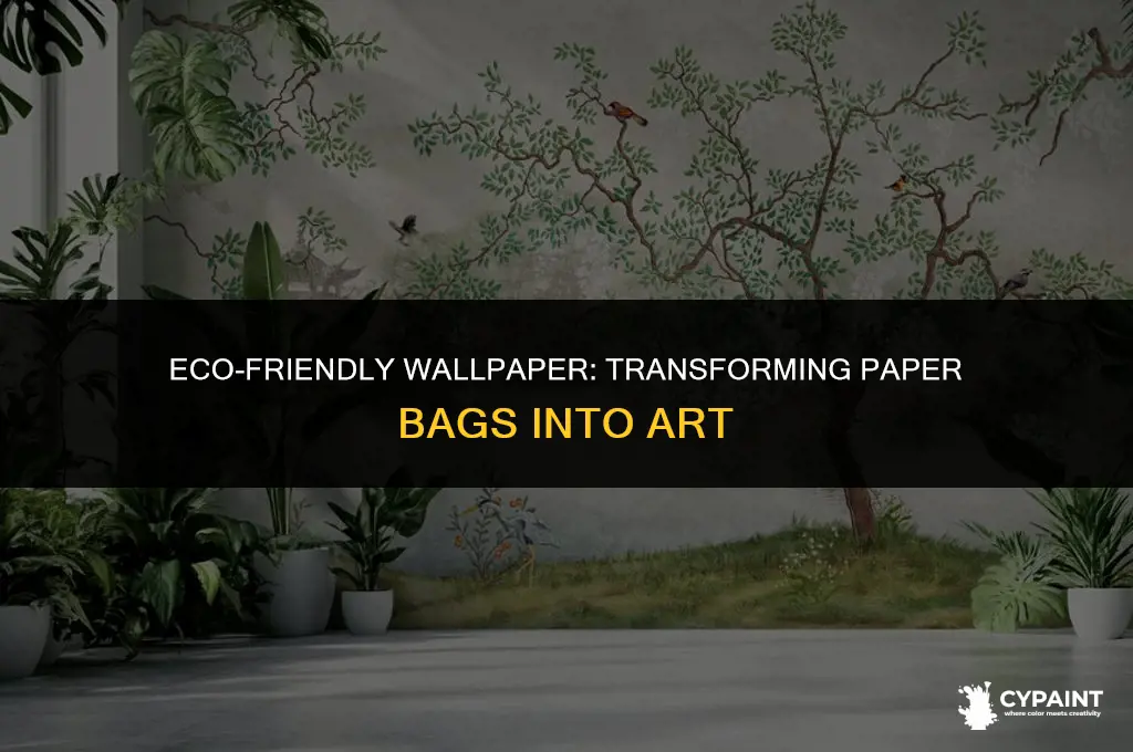 can i paint wallpaper made from paper bags