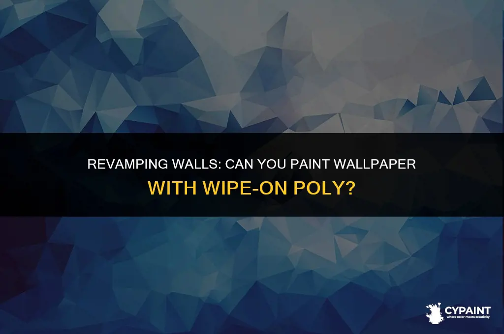can i paint wallpaper with wipe on poly