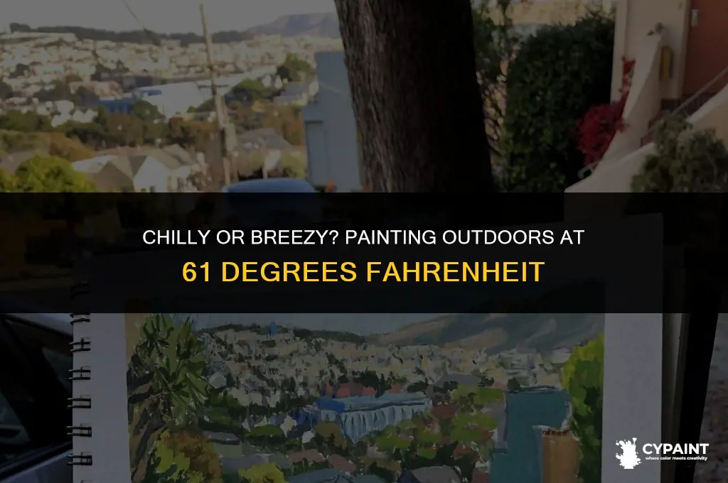 can i paint when is 61 degrees outside