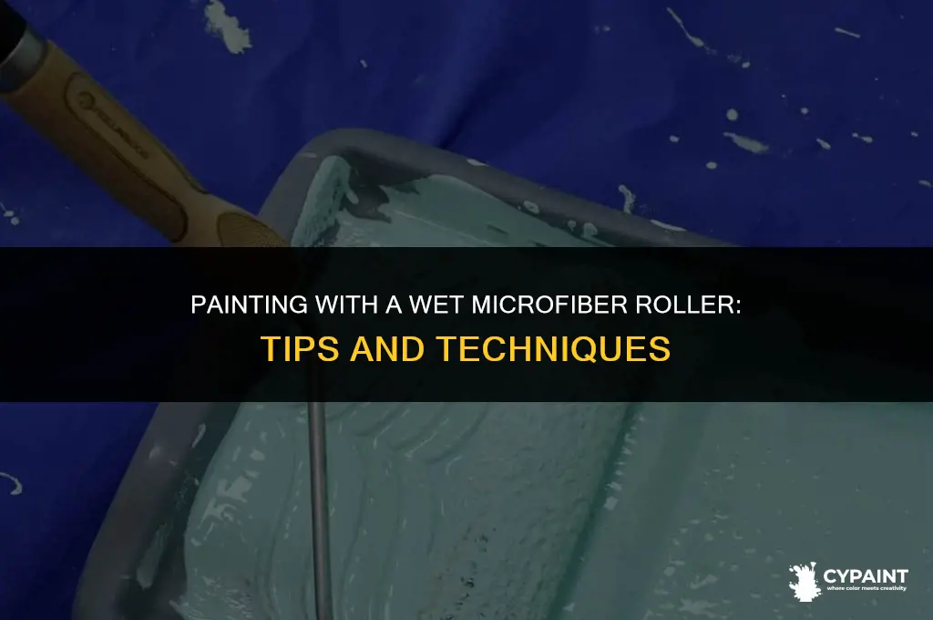 can i paint with a wet microfiber roller