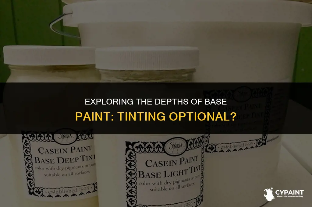 can i paint with deep base without tinting