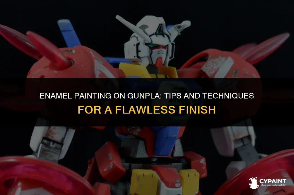 can i paint with enamel directly on gunpla