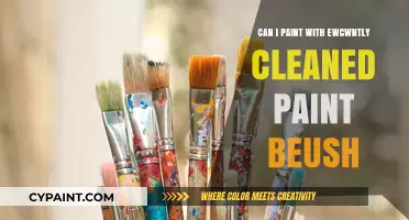 Reviving Creativity: Painting with a Freshly Cleaned Brush