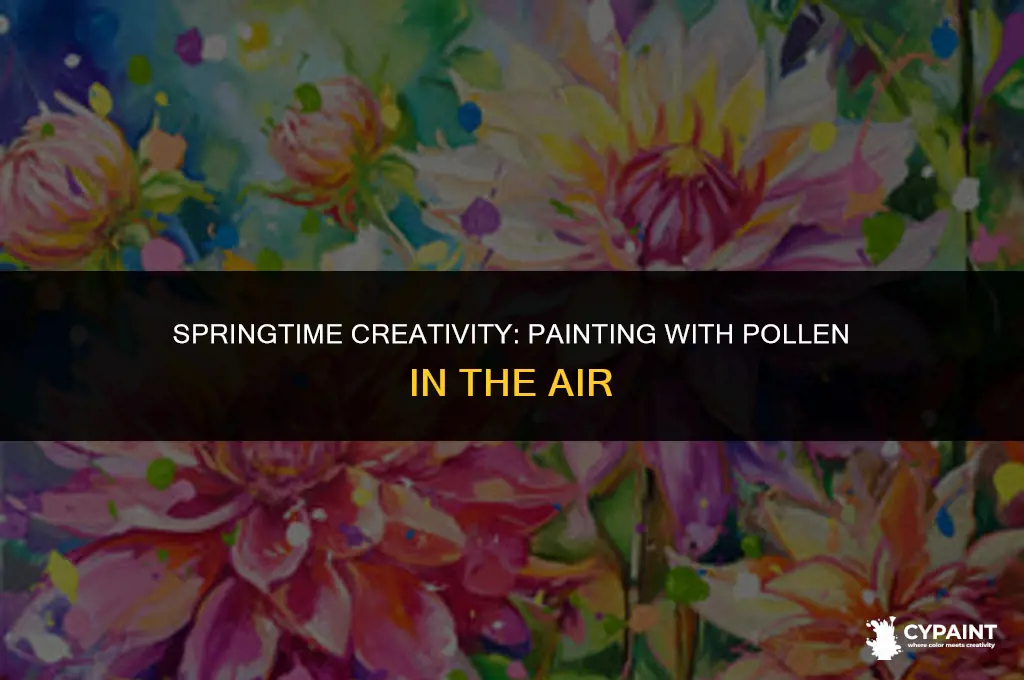 can i paint with polen in the air