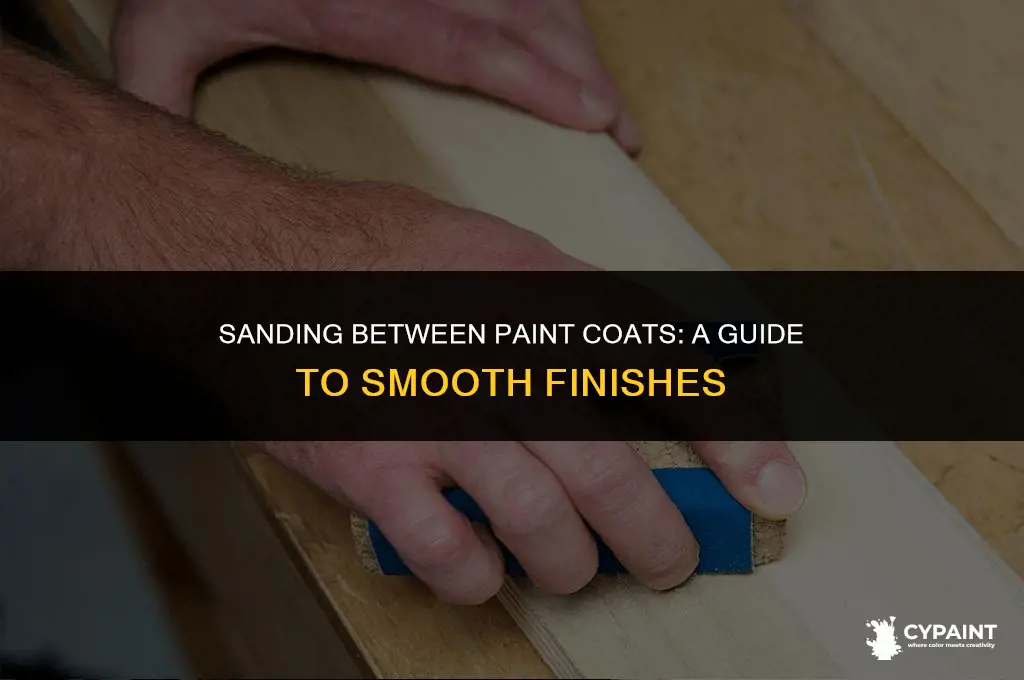 can i power sand between coats of paint