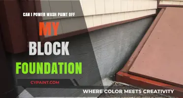 Power Washing Paint Off Block Foundation: What You Need to Know
