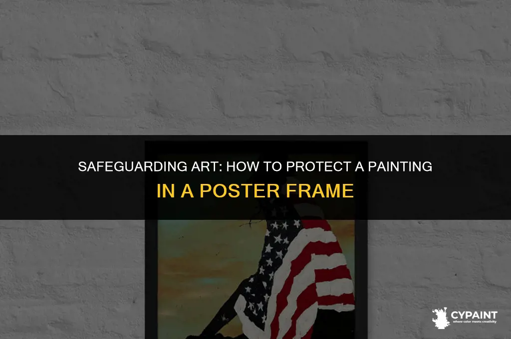 can i protect a painting in poster frame