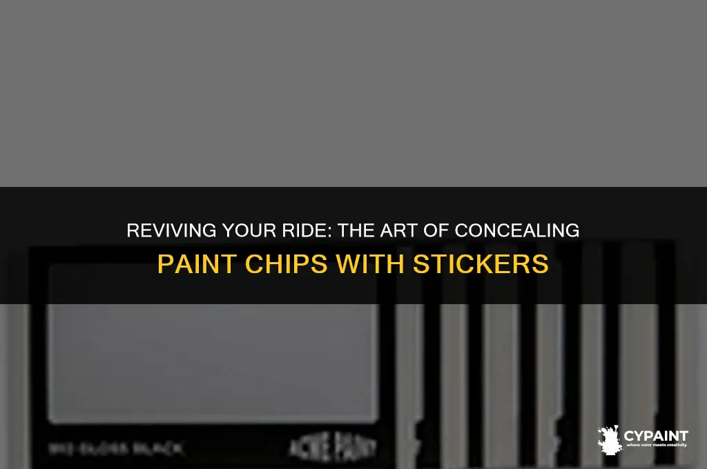 can i put a sticker over paint chip