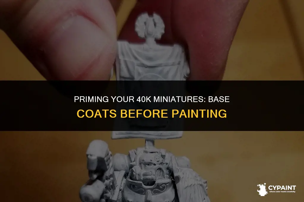 can i put bases on before painting 40k