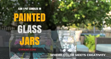 DIY Delight: Transforming Painted Glass Jars into Candle Holders