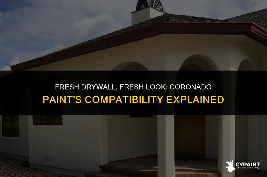 can i put coronado paint on new drywall