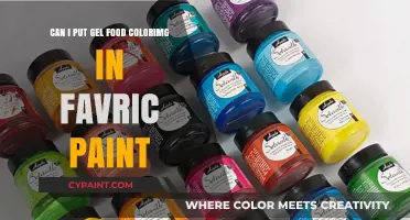 Gel Food Coloring in Fabric Paint: Does it Work?