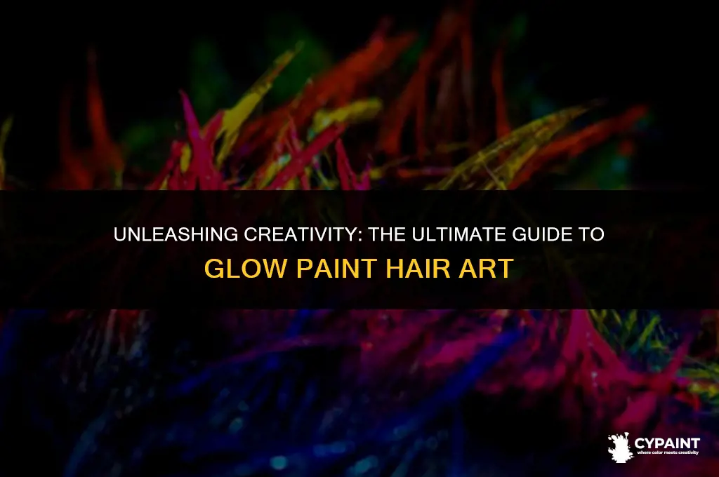 can i put glow paint on my hair