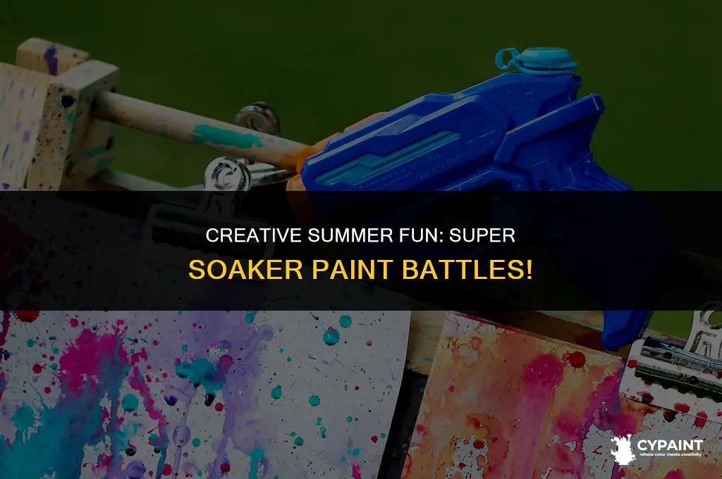 can i put paint in a super soaker