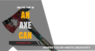 Creative Repurposing: Transforming an Axe Can into a Paint Container
