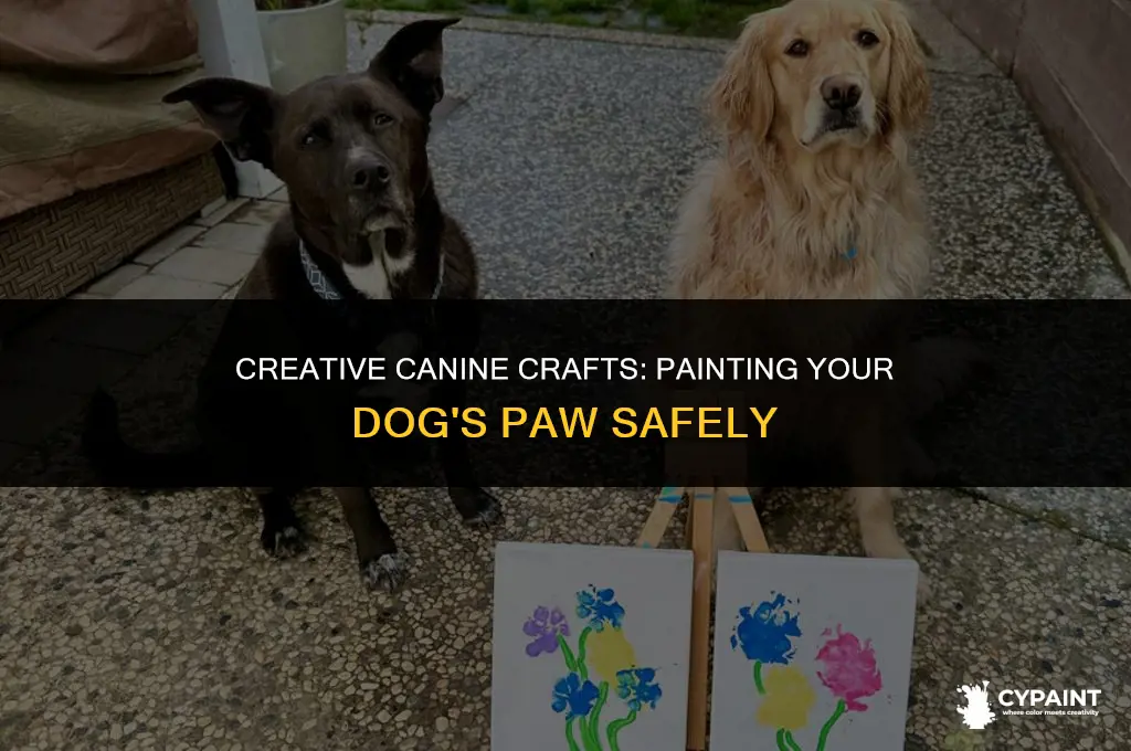 can i put paint on my dogs paw
