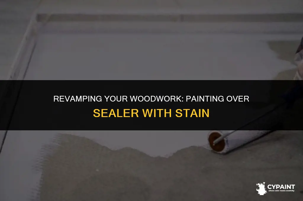 can i put paint over sealer with stain