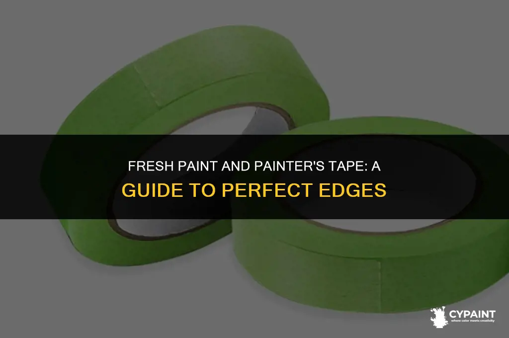can i put painters tape on fresh paint