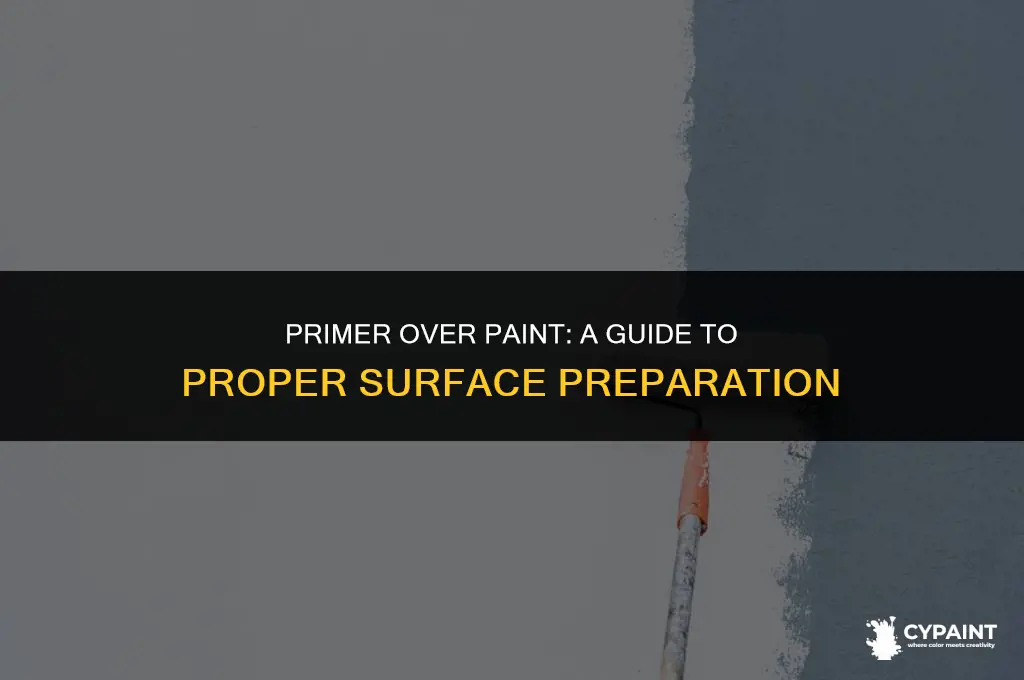 can i put primer on top of paint