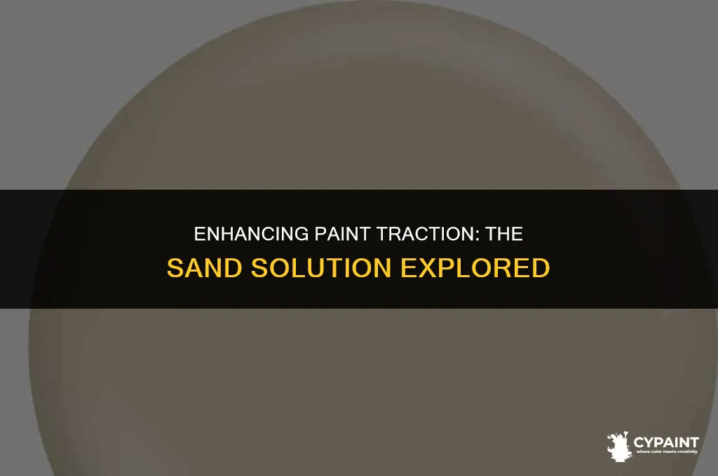 can i put sand in paint for traction