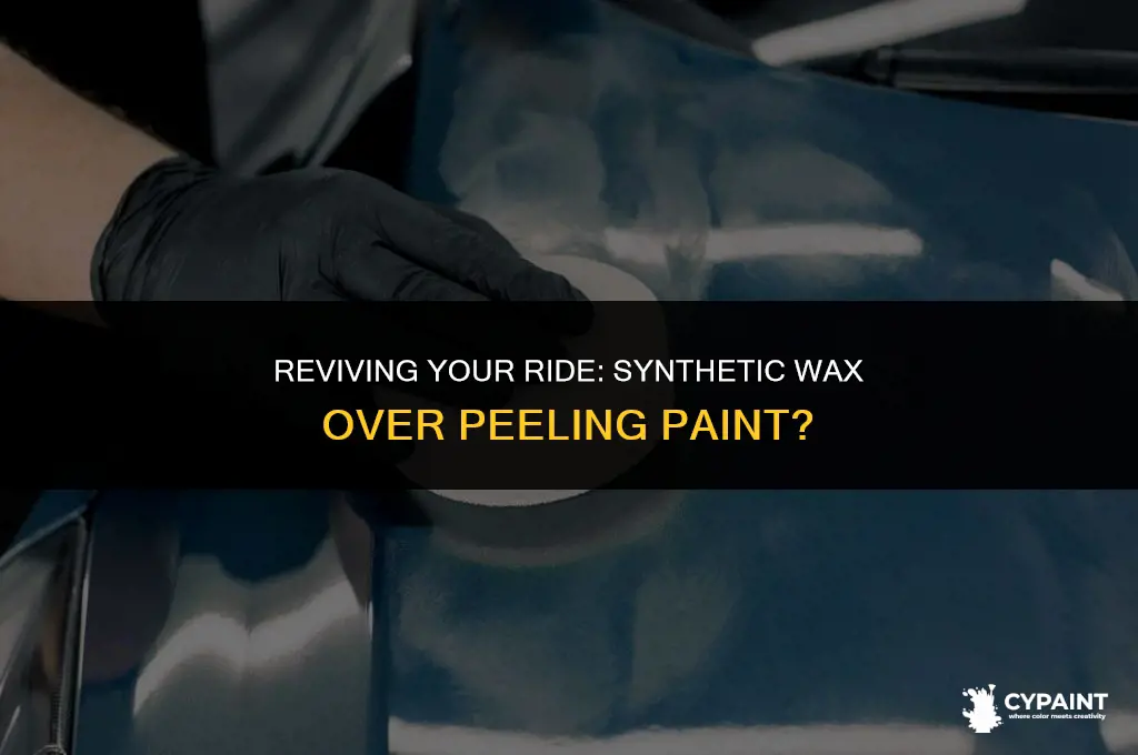 can i put synthetic wax over peeling paint