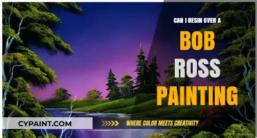 Reviving Bob Ross: Resin Artistry Meets Classic Paintings