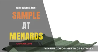 Menards Paint Sample Return Policy: A Comprehensive Guide