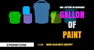 Can I Return an Unopened Gallon of Paint?