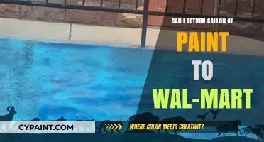Returning Paint to Walmart: What's the Policy?