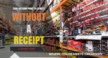 Returning Paint to Lowe's: Receipt-Free Options Explained
